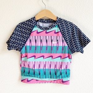 Nike Girl’s Short Sleeve Swim Top Size Medium 10-12 Years